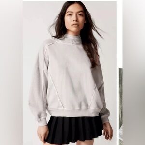 Urban Outfitters Light Grey Cowl Neck Sweatshirt